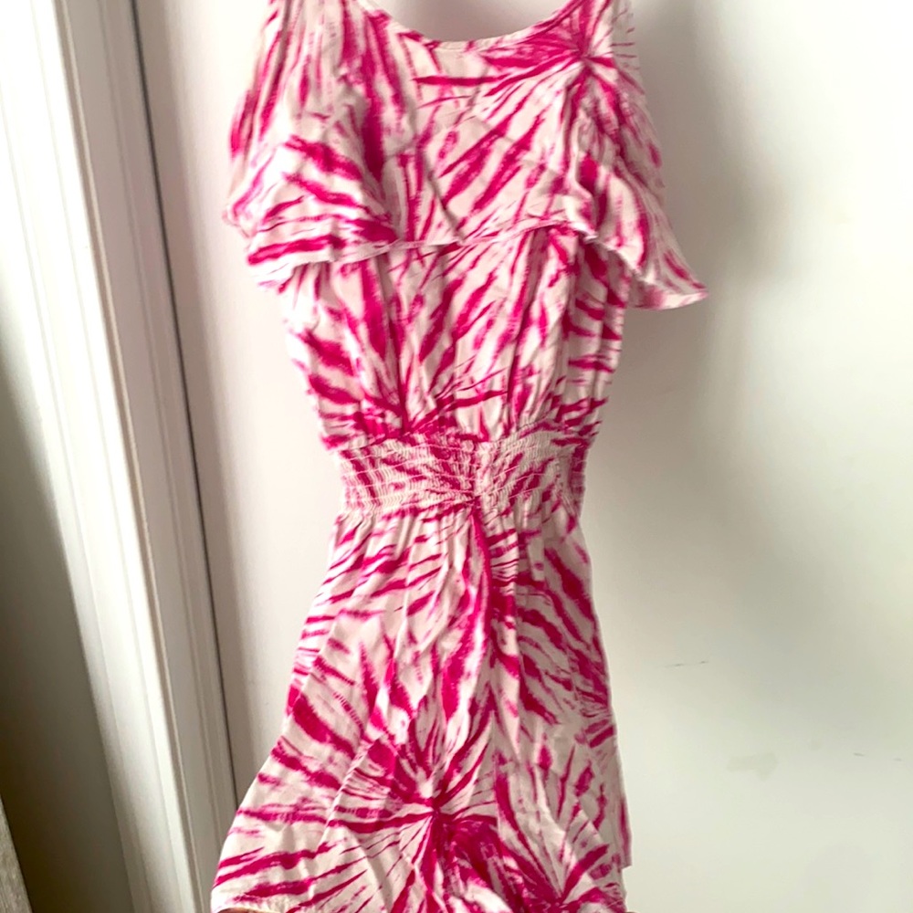 Pink floral romper Charlotte Russe